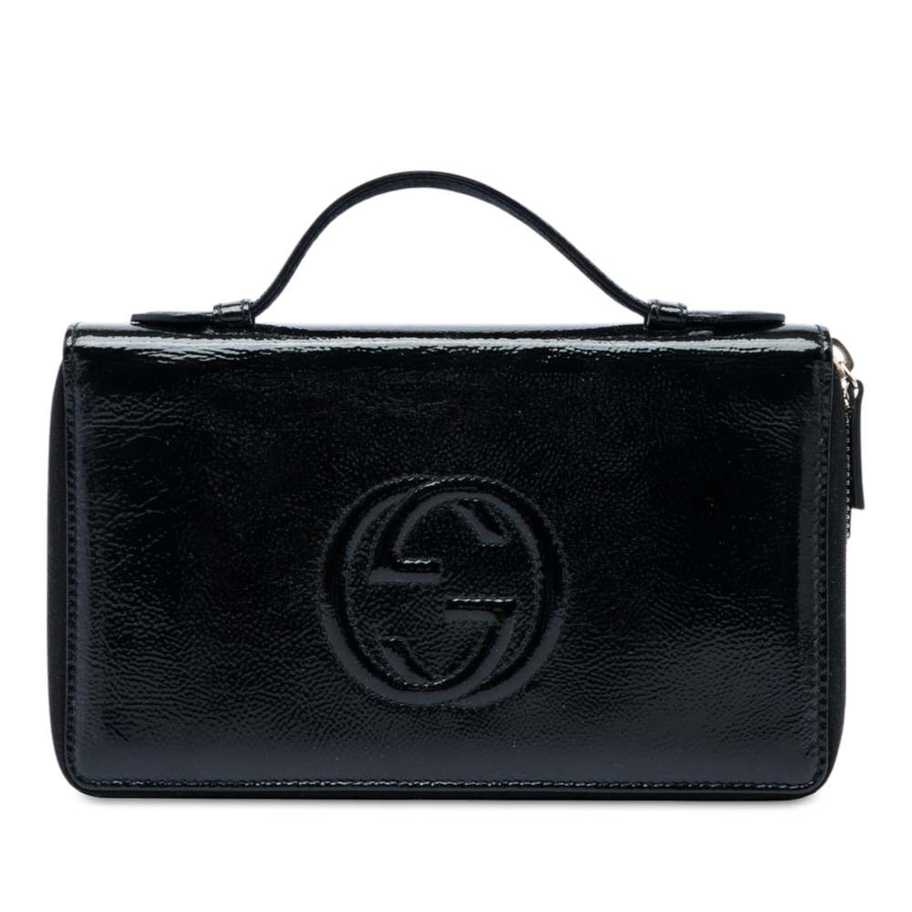 Pre-Loved Gucci Patent Soho Travel Document Case